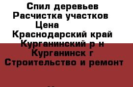 Спил деревьев .Расчистка участков › Цена ­ 1 000 - Краснодарский край, Курганинский р-н, Курганинск г. Строительство и ремонт » Услуги   . Краснодарский край